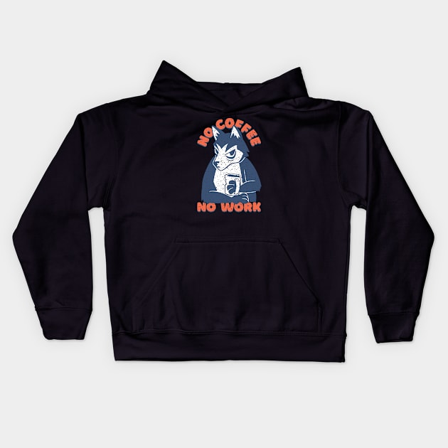 No Coffee No Work Kids Hoodie by The Urban Attire Co. ⭐⭐⭐⭐⭐